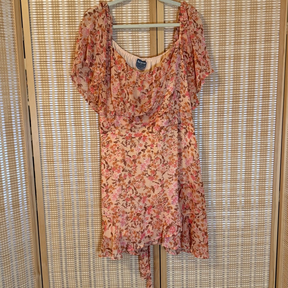 ARULA Pink Floral Mini Dress